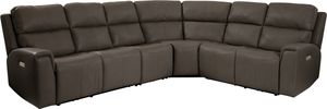 Flexsteel® Jarvis Mica Power Reclining Sectional with Power Headrests