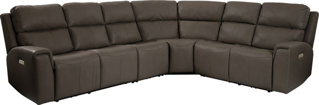 Flexsteel® Jarvis Mica Power Reclining Sectional with Power Headrests-0