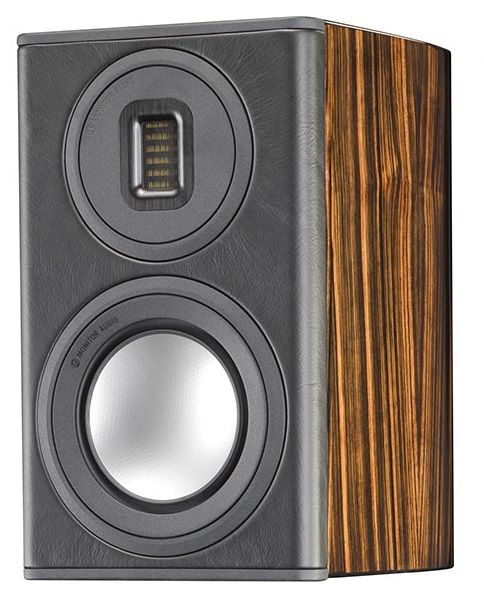 Monitor Audio® Bookshelf Speaker-Ebony Real Wood Veneer