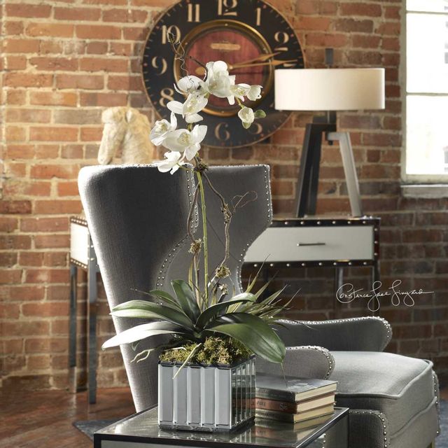 Uttermost® by Constance Lael-Linyard White Kaleama Orchids Planter-1