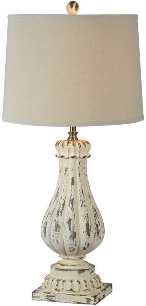Forty West Palmer White Table Lamp