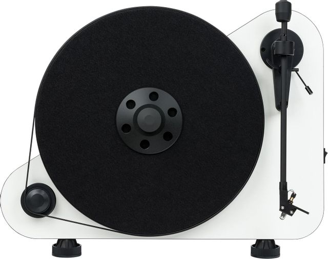 Pro-Ject White Matte Vertical Right-Handed Plug and Play Turntable