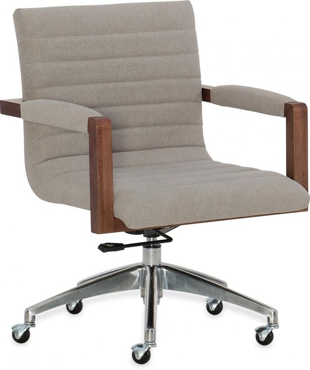 Hooker® Furniture Elon Crafty Cement Swivel Desk Chair
