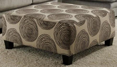 Albany Industries Groovy Smoke Cocktail Ottoman