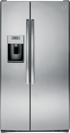 GE® Profile™ Series 28.16 Cu. Ft. Stainless Steel Side-by-Side Refrigerator-PSS28KSHSS
