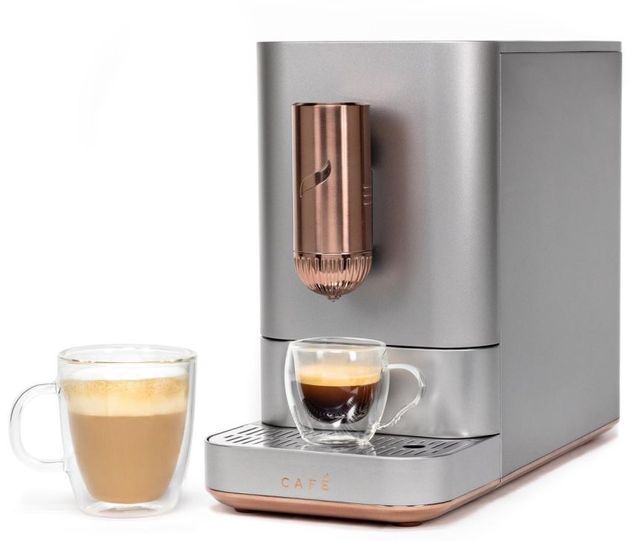 Café™ AFFETTO Steel Silver Automatic Espresso Machine