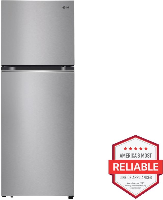 LG 24" 11.1 Cu. Ft. Stainless Steel Look Counter Depth Top Freezer Refrigerator-1