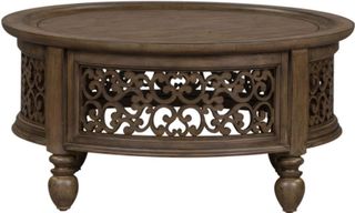 Liberty Furniture Parisian Marketplace Heathered Brownstone Round Cocktail Table