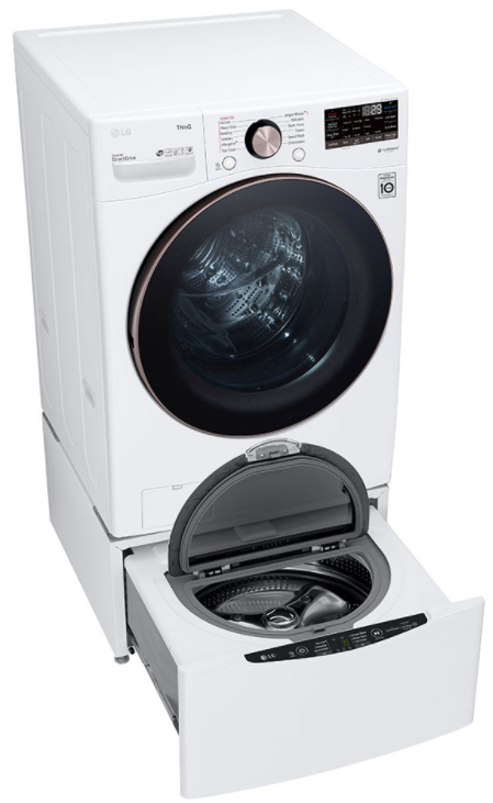 LG 4.5 Cu. Ft. White Ultra Large Capacity Smart Wi-Fi Enabled Front Load Washer-2