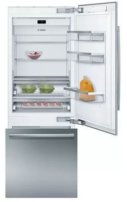 Bosch Benchmark® Series 16.0 Cu. Ft. Stainless Steel Built-in Bottom Freezer Refrigerator 1