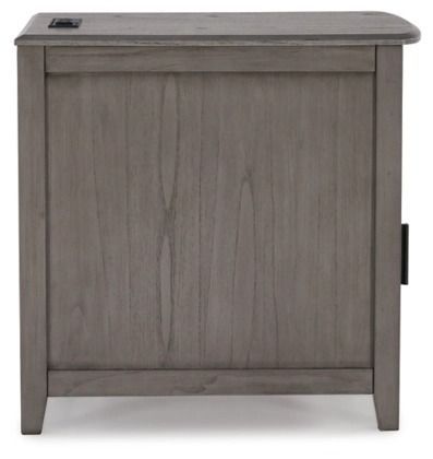 Signature Design by Ashley® Devonsted Gray Chairside End Table-3
