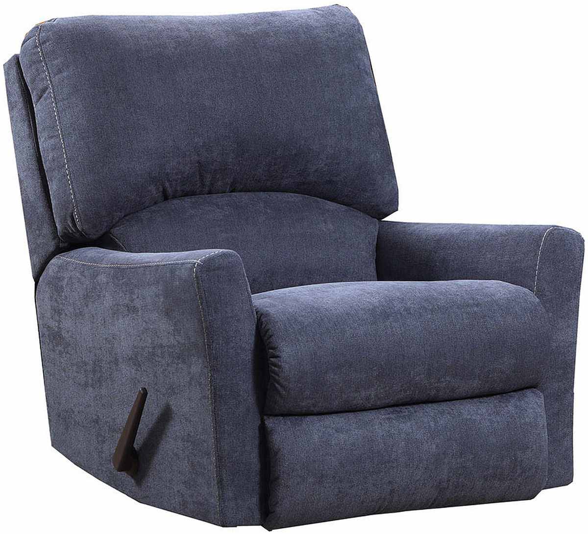 blue rocking recliner