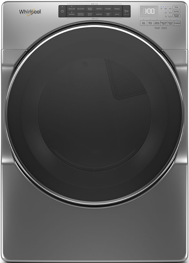 Whirlpool® 7.4 Cu. Ft. Chrome Shadow Front Load Gas Dryer