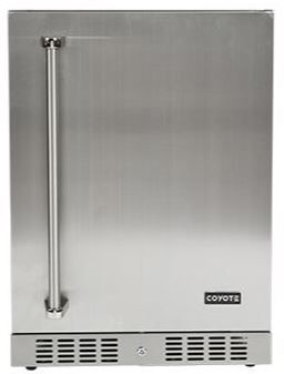 Coyote® 24” Stainless Steel Outdoor Under-The-Counter Refrigerator