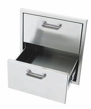 Caliber™ 20" Stainless Steel Double Storage Drawers