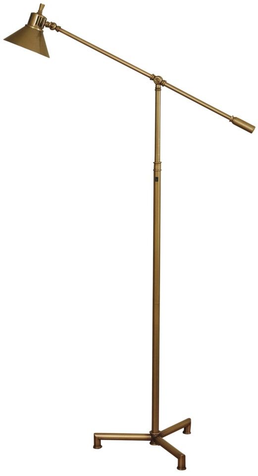 stylecraft bronze metal floor lamp