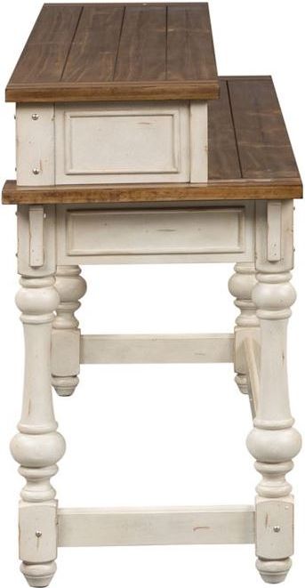 liberty furniture morgan creek console table with stools