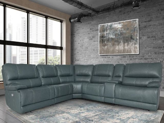 Parker House® Shelby 6-Piece Cabrera Azure Reclining Sectional Sofa Set 2