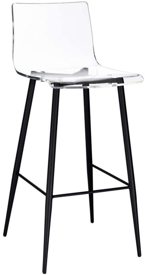 Progressive® Furniture A La Carte Black/Clear 39" Bar Stool-0