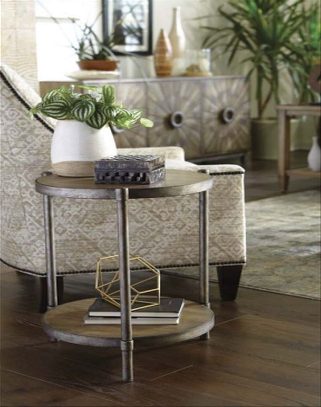 Hammary® Astor Burnished Clear Round Accent Table | Bob Mills Furniture