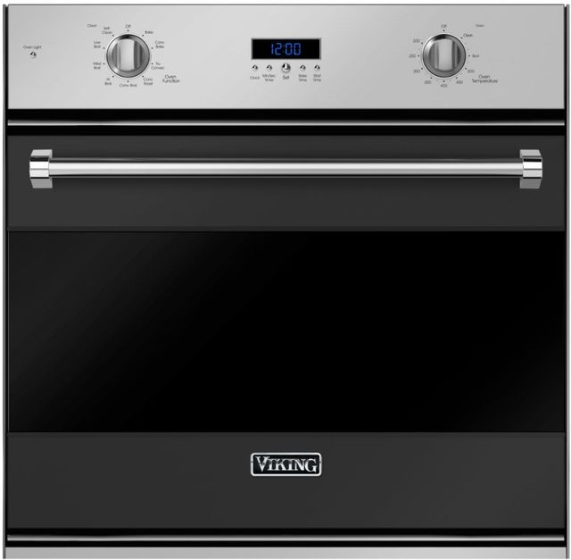 Viking® 3 Series 30" Cast Black Single Electric Wall Oven