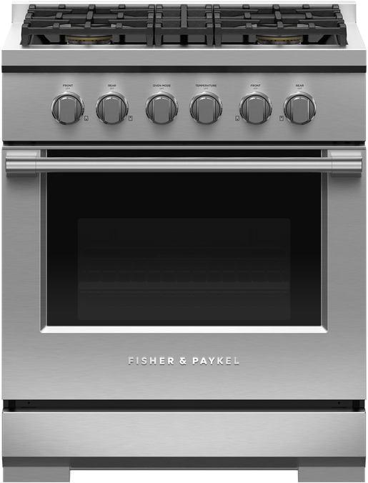 Fisher & Paykel Series 7 30" Stainless Steel Pro Style Liquid Propane Gas Range