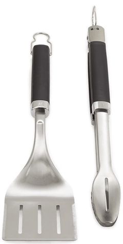 Weber® Stainless Steel Precision Grill Tongs & Spatula Set
