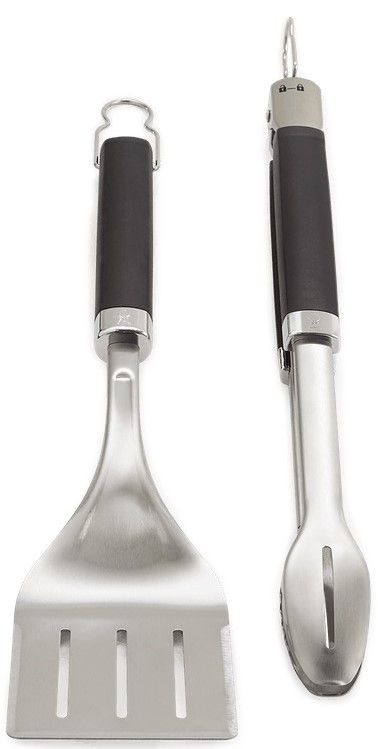 Weber® Grills® Stainless Steel Precision Grill Tongs & Spatula Set-0