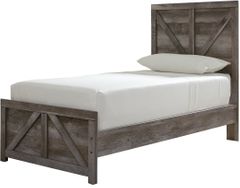 Mill Street® Wynnlow Gray Twin Crossbuck Panel Bed