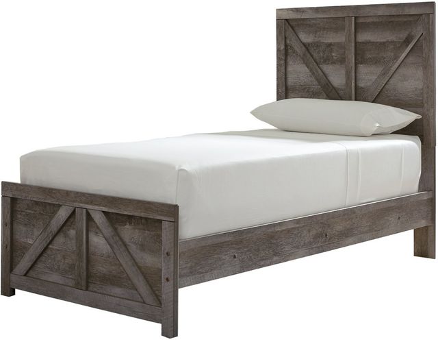 Signature Design by Ashley® Wynnlow Gray Queen Crossbuck Panel Bed 7