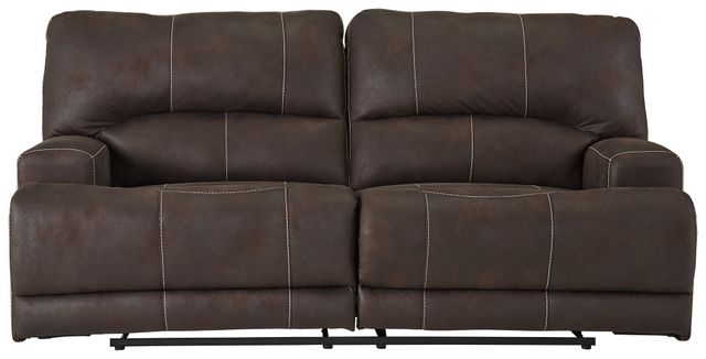 Signature Design by Ashley® Kitching Java 2 Seat Power Reclining Sofa Adjustable Headrest 1