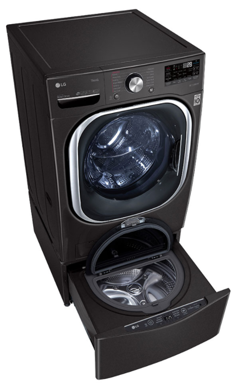 WM4500HBA | DLEX4500B | WDP4B (x2) - LG Front Load Pair Special With a 5.0 Cu Ft Washer and a 7.4 Cu Ft Electric Dryer with Pedestals-3