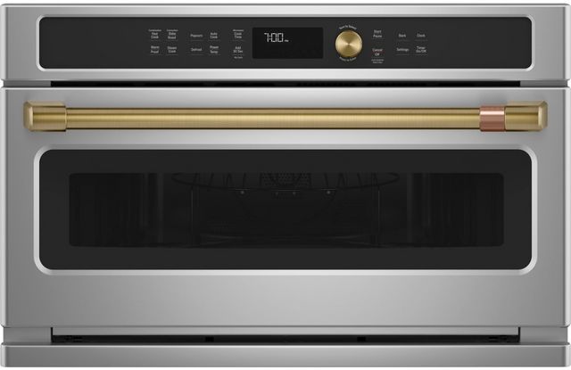 Café™ 30" Brushed Brass Wall Oven Handle Kit 1