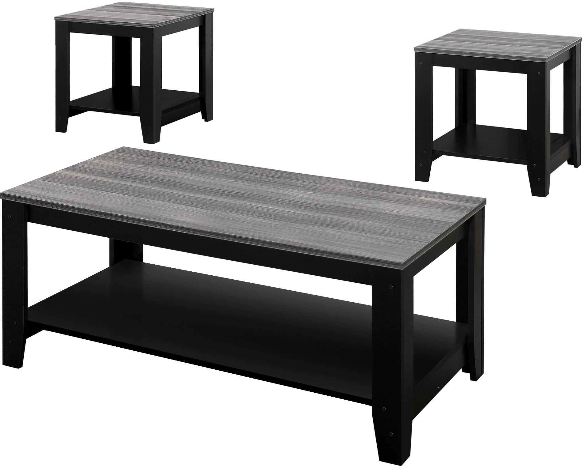 monarch specialties 3 piece table set