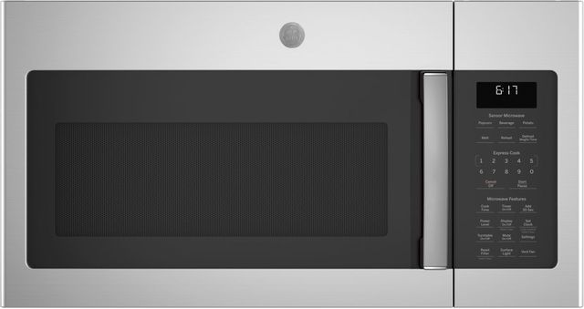 GE® Series Over-The-Range Sensor Microwave Oven-Stainless Steel 0