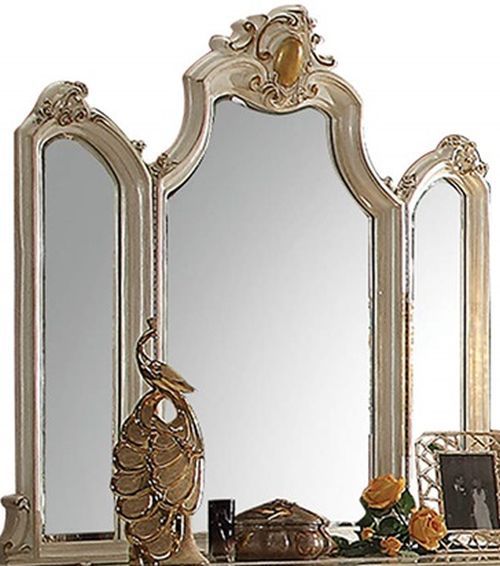 ACME Furniture Picardy Antique Pearl Mirror