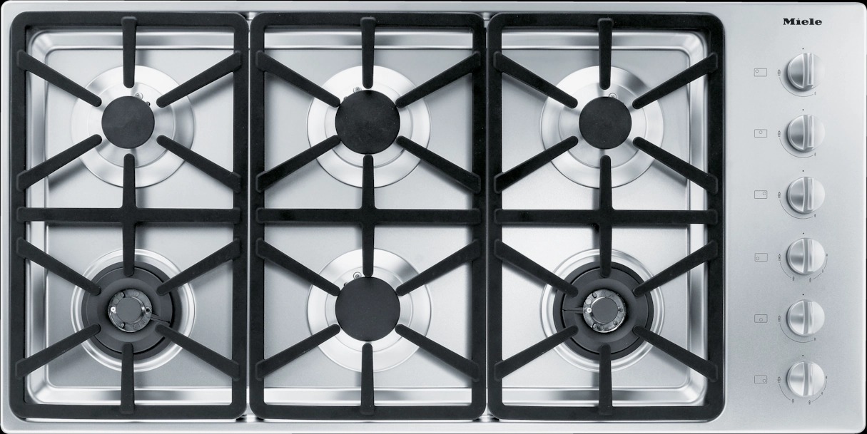 Miele 42" Stainless Steel Gas Cooktop