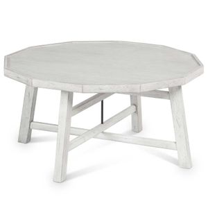 Steve Silver Co. Paisley White Round Cocktail Table