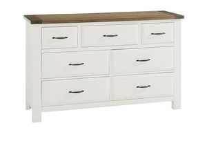 Vaughan-Bassett Maple Road Soft White 7-Drawer Dresser