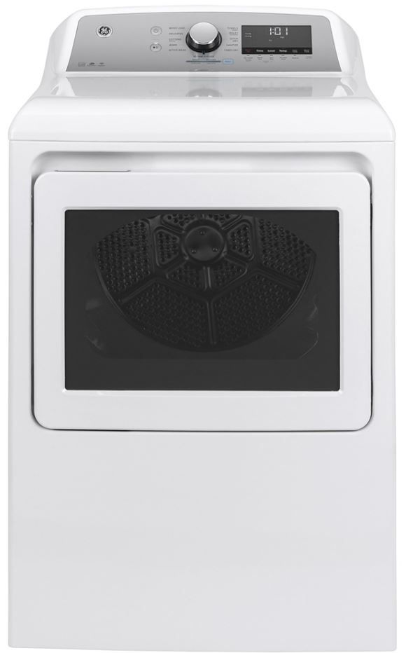 GE® 7.4 Cu. Ft. White Front Load Electric Dryer