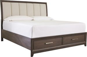 Mill Street® Chestnut King Panel Storage Bed
