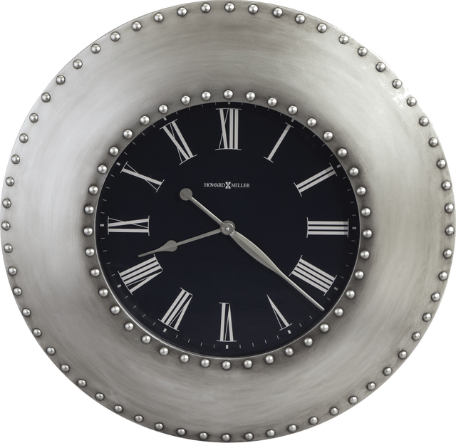 Howard Miller® Bokaro 33" Antique Nickel Gallery Wall Clock
