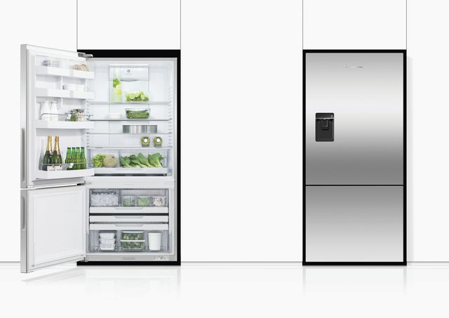 Fisher & Paykel Series 5 17.5 Cu. Ft. Stainless Steel Counter Depth Bottom Freezer Refrigerator 7