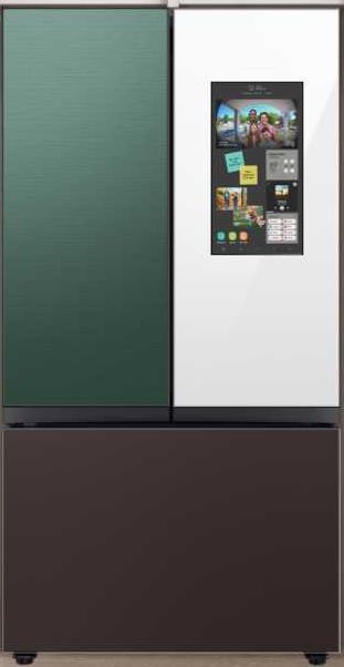 Samsung Bespoke 24 Cu. Ft. Panel Ready/White Glass Counter Depth French Door Refrigerator 4