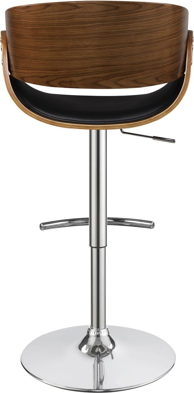 Coaster® Dana Black/Chrome Adjustable Bar Stool-2