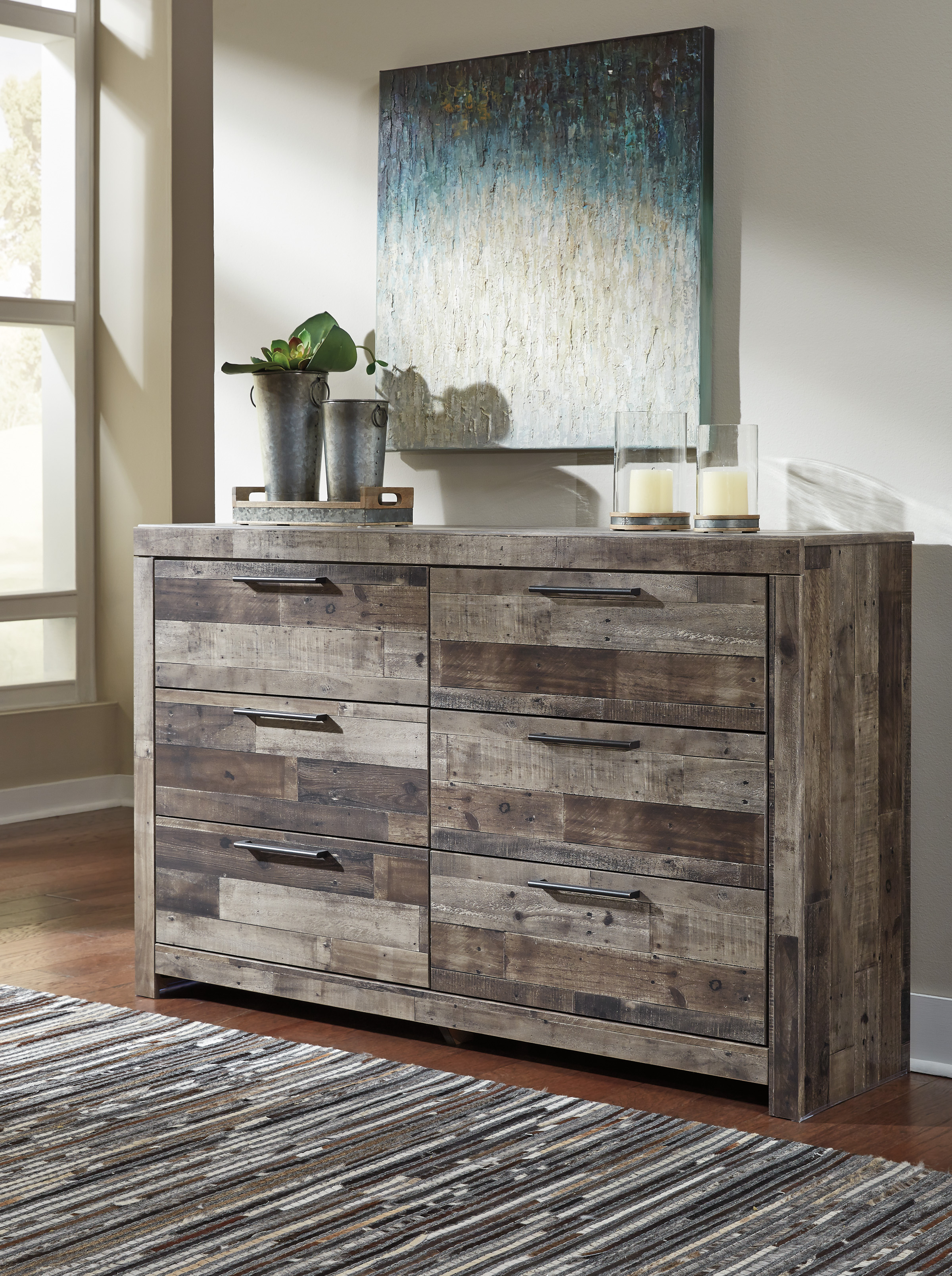 Benchcraft® Derekson Multi Gray Dresser | Timberline Home Furnishings ...