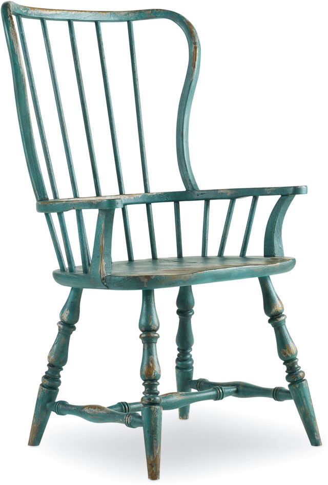Hooker® Furniture Sanctuary Blue Spindle Arm Chair