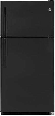 GE® 20.8 Cu. Ft. Top Freezer Refrigerator-Black-0