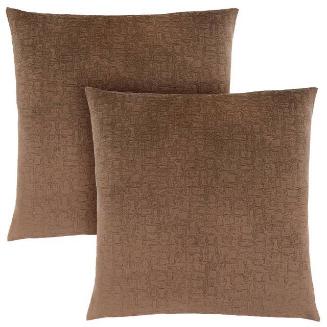 Monarch Specialties Inc. 2-Piece Tan 18x18 Pillow Set, Big Sandy  Superstore