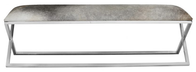Moe's Home Collection Rossi Gray Bench